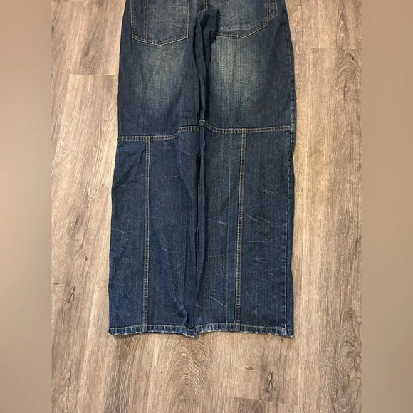 Vintage Y2k Sean John Baggy Jeans Mens 34x32 Blue Skater Grunge Wide Leg Blue - Picture 4 of 12